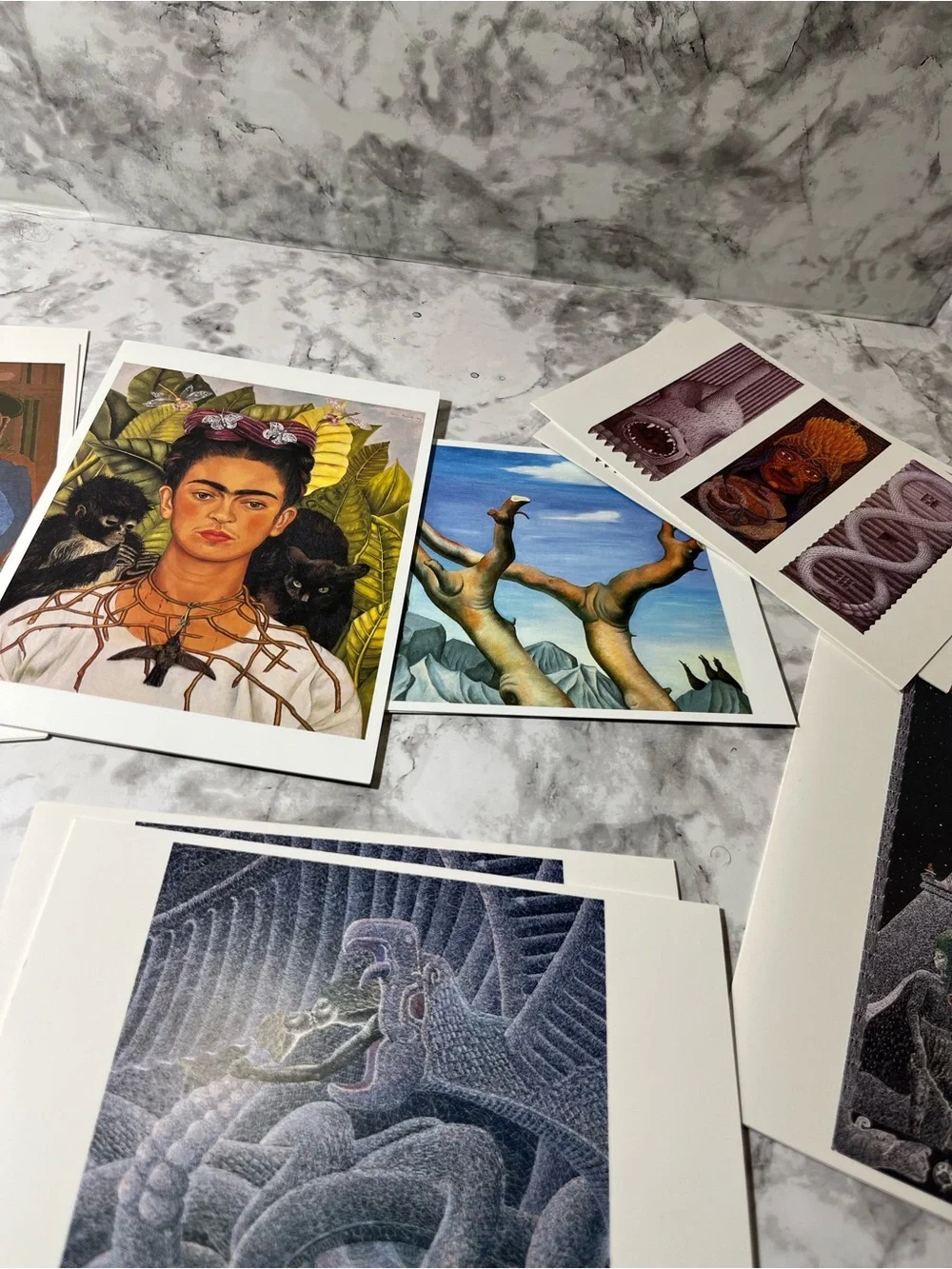 Mexican Paintings Notecards with Envelopes with Frida Kahlo & others Artwork